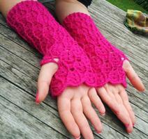 Crochet Fingerless Gloves capture d'écran 3