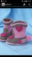 Crochet Pattern Child Boots Affiche