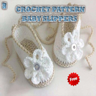 Crochet Pattern Baby Slippers icône