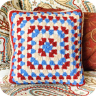 Icona crochet pillow decorations