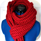 padrões de crochet scarf ícone