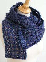 padrões de crochet scarf Cartaz