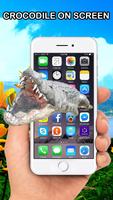 Crocodile on screen - Walking in Phone capture d'écran 3