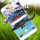 Crocodile and Mouse on your screen - Joke icon