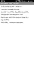 برنامه‌نما Apakah Anda Sudah Lahir Baru? عکس از صفحه