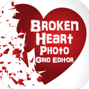 Broken Heart Photo Grid Editor APK