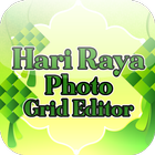 Hari Raya Photo Grid Editor icône