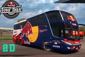 Bus Redbull Tourist Simulator Affiche