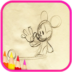 디즈니 그림색칠하기(스케치) icône