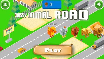 Crossy Animal Run Road 2017 Affiche