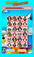 Crazy Penguins Matching Game Affiche