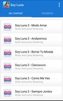 All Songs Soy Luna -Top Hits Music Lyrics capture d'écran 2