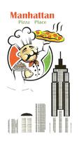 Manhattan Place Pizza Affiche