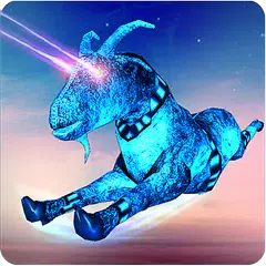 Goat Flying Robot: Super Eye Laser and Horn Attack APK download