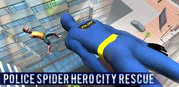 Police Spider Hero City Rescue