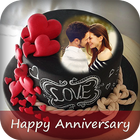 Name Photo On Anniversary Cake icon