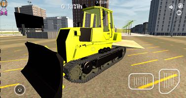 Bulldozer Driving Simulator 3D Affiche