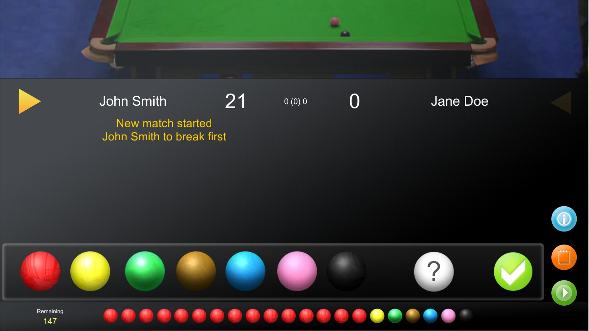 Snooker Scores Snooker Scores