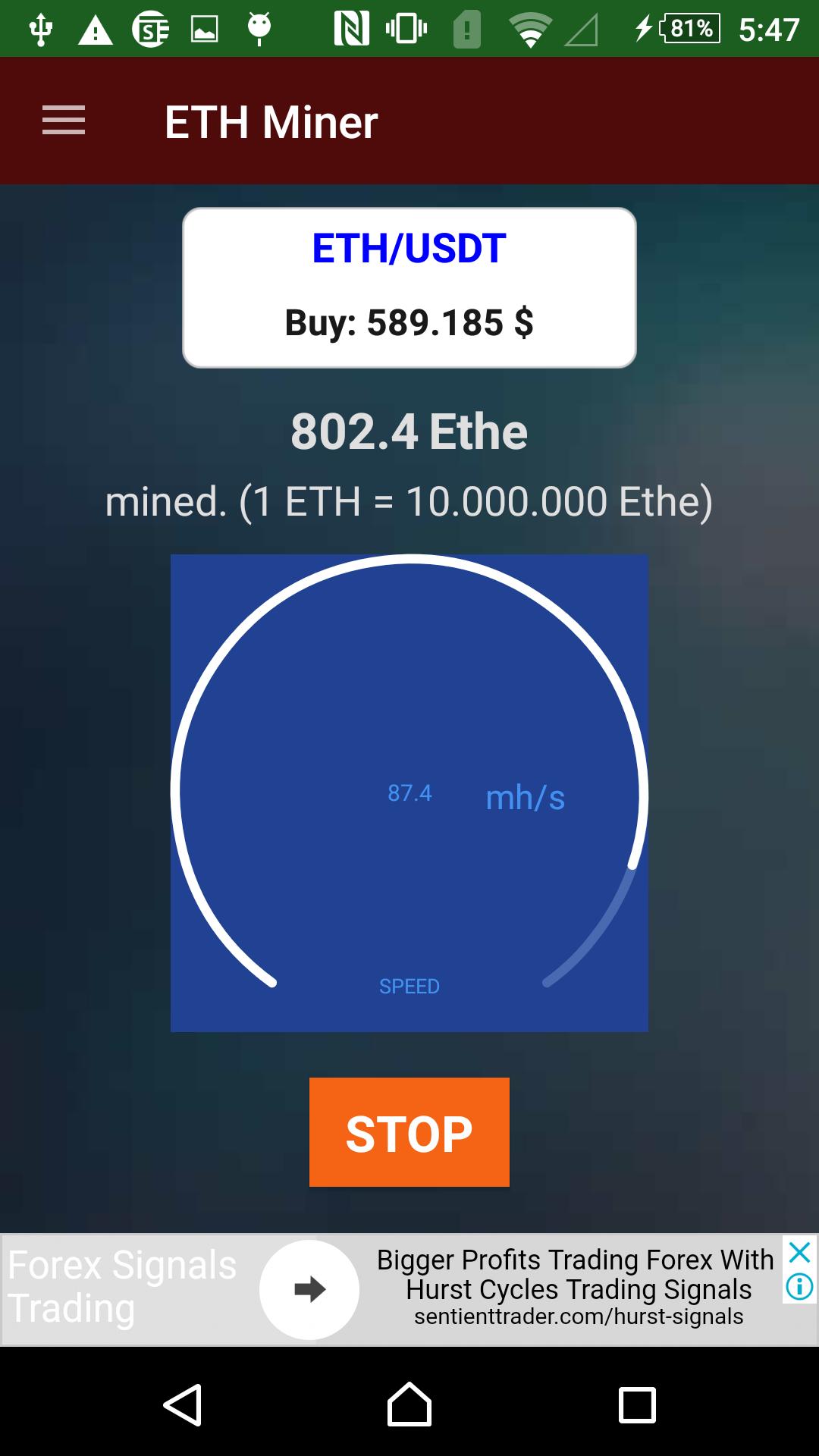Android ethereum miner)