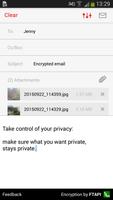 Encrypted email スクリーンショット 2