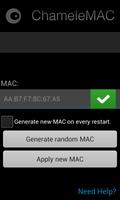 ChameleMAC - Change Wi-Fi MAC capture d'écran 1
