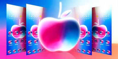 Crystal Apple Colorful Theme imagem de tela 3