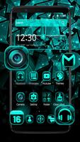 Abstract Crystal Glass Theme screenshot 1