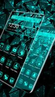 Abstract Crystal Glass Theme captura de pantalla 2