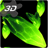 3D Crystals Particles Live Wal icono
