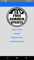 NYC Free Summer Events Cartaz