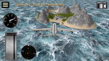 Plane simulator 3D poster