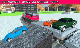 Car Cargo Train Transport 3D capture d'écran 3