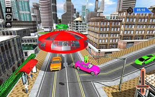 Gyroscopic Bus Futuristic Transport 3D Affiche