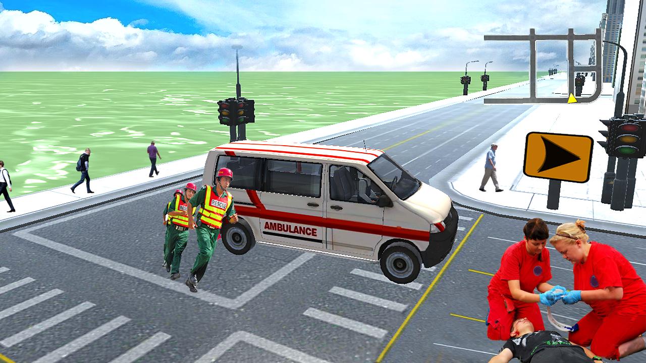 Включай поскорее игры. Симулятор скорой помощи. 3d flasher Ambulance.