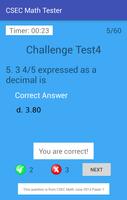 CSEC Math Tester capture d'écran 1