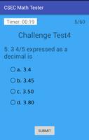 برنامه‌نما CSEC Math Tester عکس از صفحه