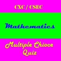 CSEC Math Multiple Choice Quiz poster