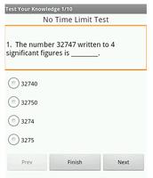 CSEC Math Multiple Choice Quiz screenshot 1