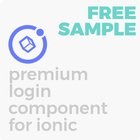 Premium Ionic Login Component - Free Sample ícone