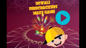 Diwali Firecrackers Maze Game Plakat