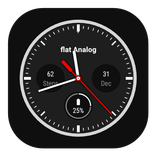 Flat Analog Watch Face: Sport