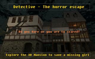 Horror escape: 3D Detective Cartaz