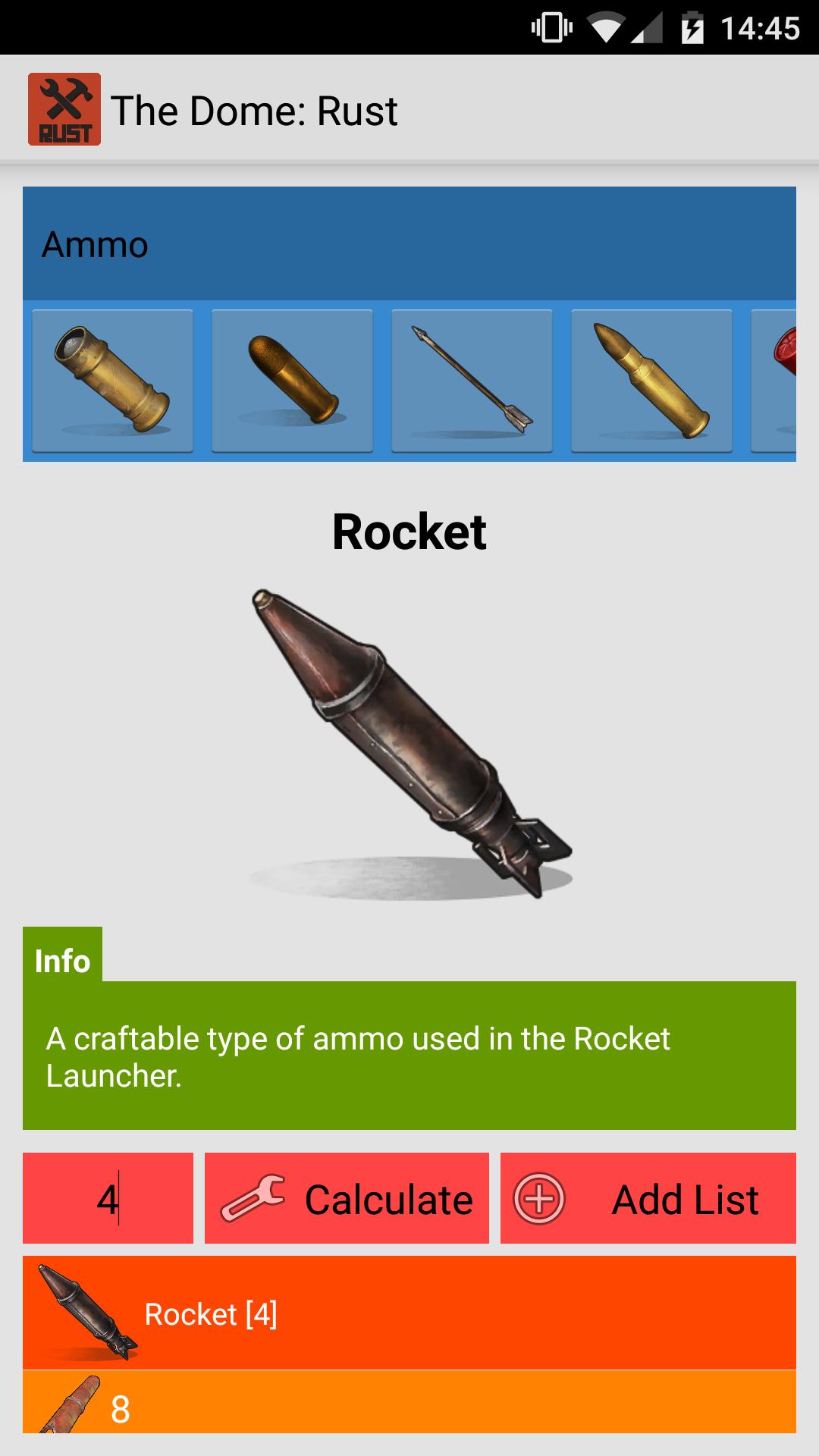 Rust rocket ammo фото 10