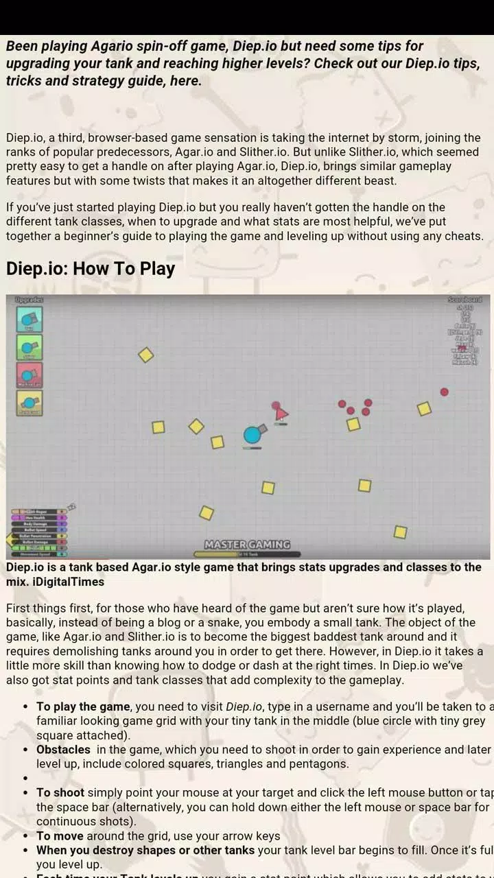 Diep.io Hacks And Tactics - Slither.io Game Guide