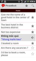 Vietnamese Phrase Book Lite capture d'écran 2