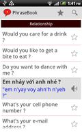 Vietnamese Phrase Book Lite screenshot 3