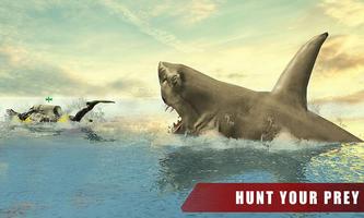 Evil White Shark Survival Game screenshot 1