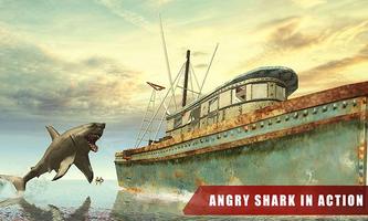 Evil White Shark Survival Game captura de pantalla 3