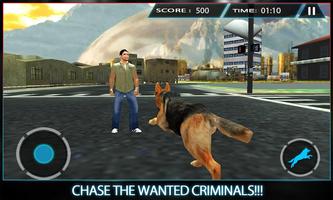 Miasto Police Dog Chase Crime plakat