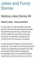 Medical Jokes Stories capture d'écran 2